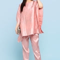 Brocade French Pattern Peach Kaftan