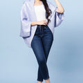 Brocade Floral Design Lavender Shrug