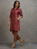 Brocade Coral Placed Design Tunic Kurta
