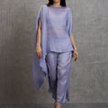 Brocade Lavender Off Shoulder Poncho