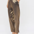 Navy Gold Plain Weave Brocade Pant