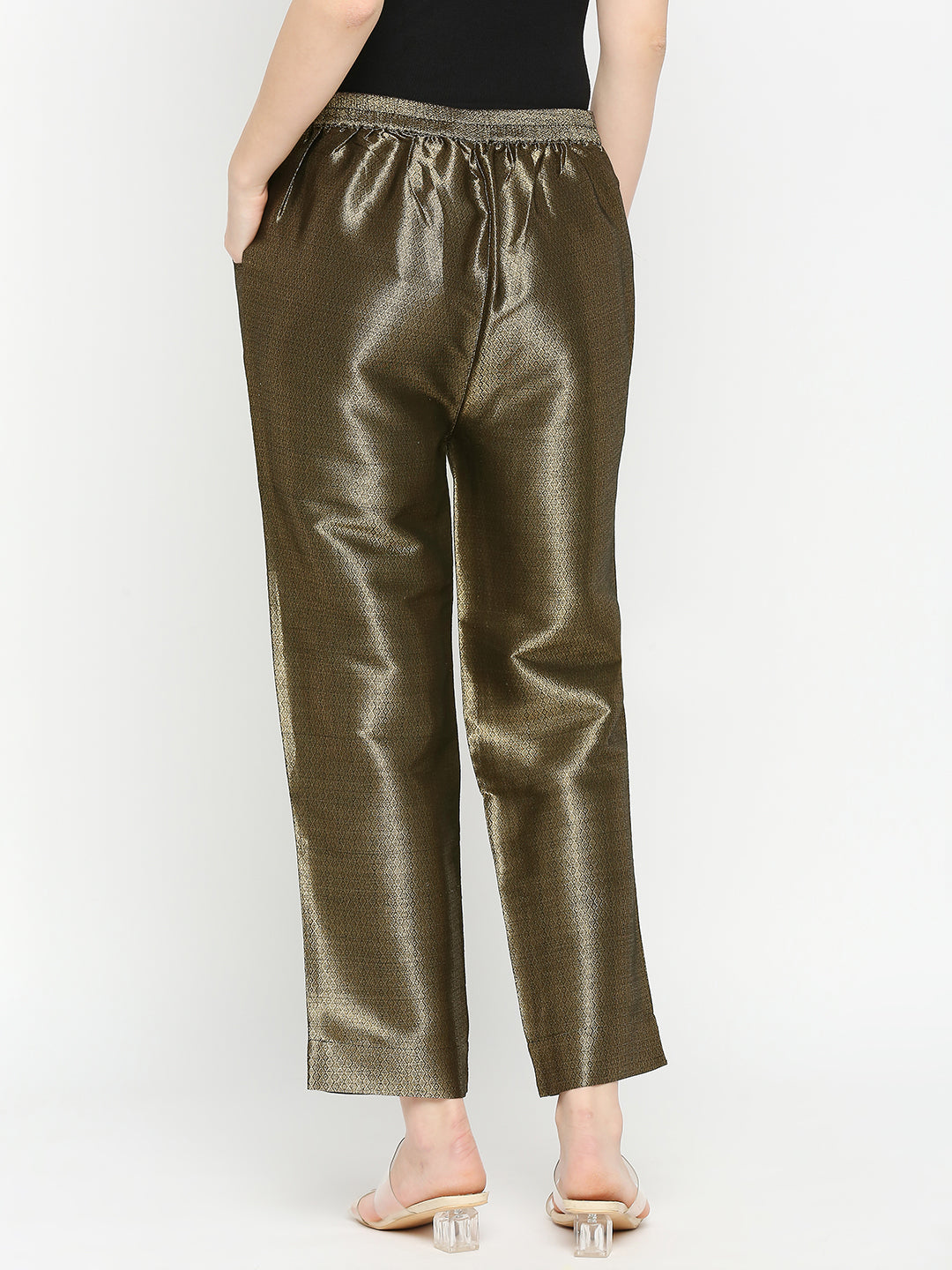 Black Diamond Dobby Gold Design Brocade Pant