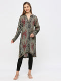 Multicolored Paisley Printed Viscose Kurta