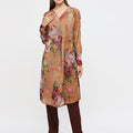 Mustard Floral Printed Kurta