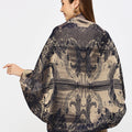 Brocade French Pattern Navy Shrug