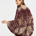 Brocade French Pattern Wine Shrug