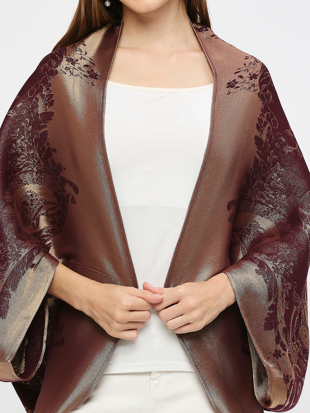 Brocade French Patterned Wine Cape
