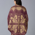 Brocade French Pattern Wine Shrug