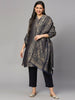 Brocade Peach Gold Leaf Motif Design Kurta