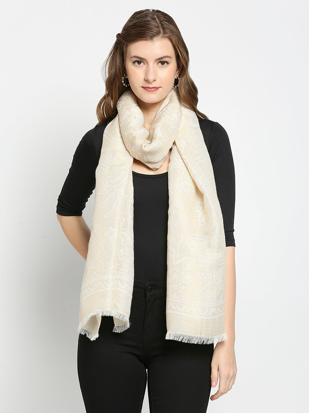 Brocade Ornamental White Wrap