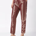 Wine Dobby Design Brocade Pant