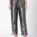 Black Dobby Design Brocade Pant