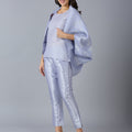 Brocade Roman Pattern Lilac 3 Piece Set