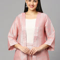Brocade Horse Pattern Pink Jacket