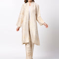 Brocade Paisley Design Off White Kimono
