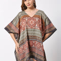 Multicolor Ornamental Poncho