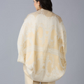 Brocade French Pattern Off-White Shrug