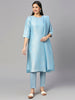 Pink Color Floral Design Brocade Kurta