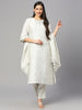 Pink Floral Design Brocade Kurta Set