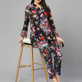 Black Viscose Co-Ord Set