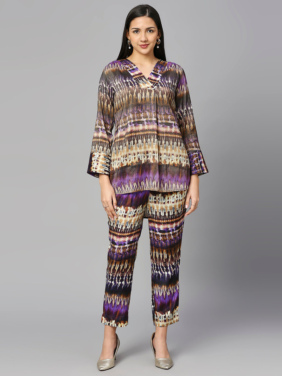 Multicolor Abstract Co-ord Set