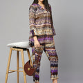 Multicolor Abstract Co-ord Set