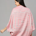 Brocade Floral Design Peach Shrug