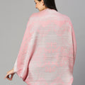 Brocade Roman Pattern Peach Shrug