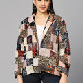 Patchwork Velvet Brocade Short Blazer