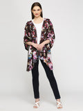 Maroon Multicolor Floral Printed Reversible Scarfs