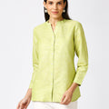 Metallic Emboss Design Lime Shirt