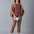 Brocade Royalty Pattern Wine 3 Piece Set