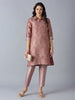 Coral Tapestry Design Brocade Kurta Set