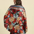 Floral Printed Multicolored Cape