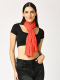 Carol Solid Colored Crinkled Scarf