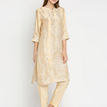 Copy of Brocade Off White Ethnic Motifs Design Kurta