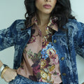 Viscose Floral Printed Pink Short Top