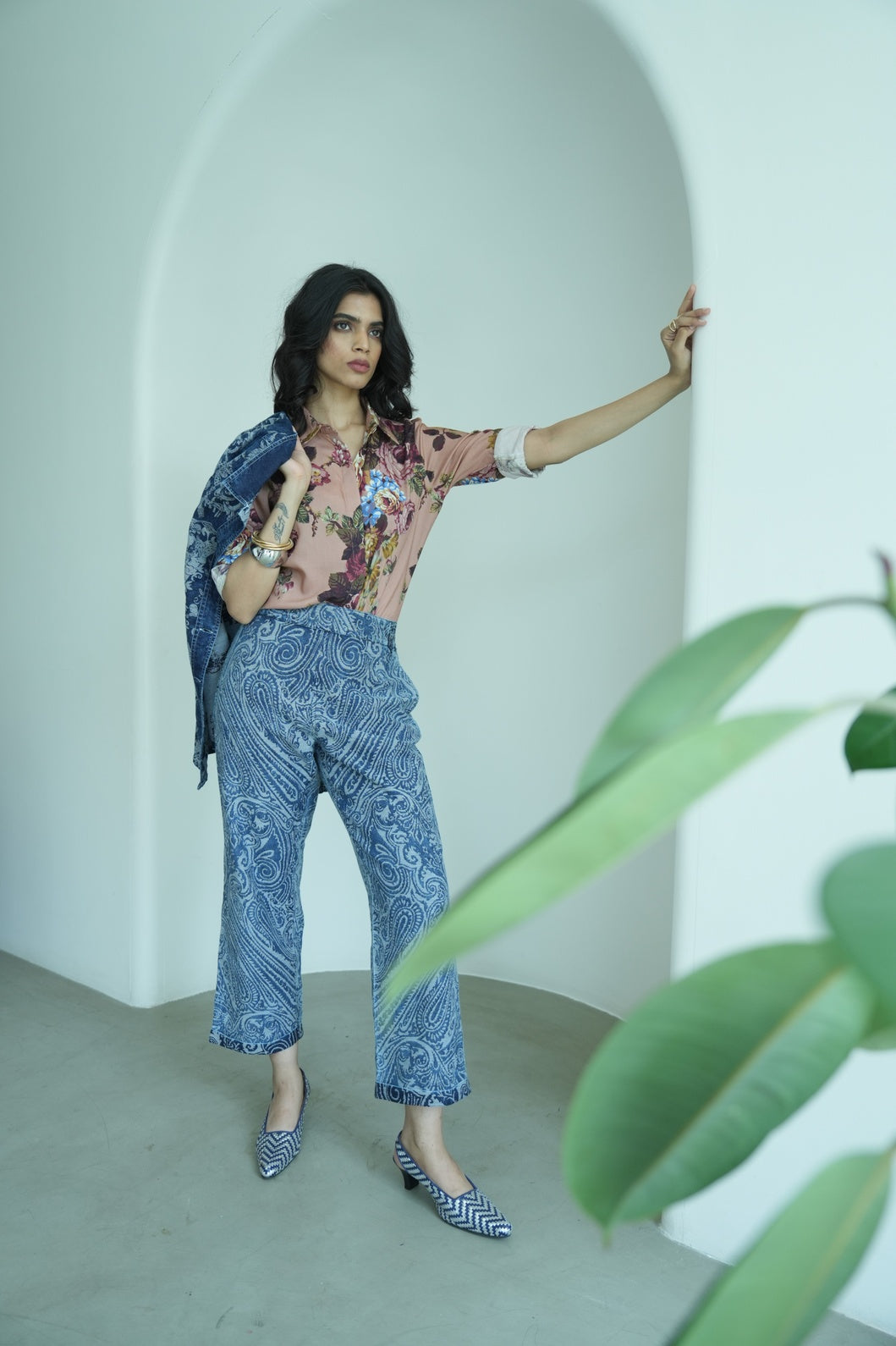 Viscose Floral Printed Pink Short Top