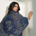 Denim King Design Metallic Brocade cape