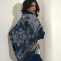 Denim Ropes & Chains Design Brocade Cape
