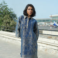 Denim Metallic Paris Shirt Dress
