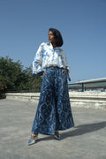 Denim Geometric Silver Jeans -Pre Order