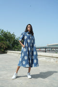 Denim Polka Dot Dress - Pre Order