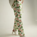Pink Carnation Printed Jeans