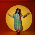 Green Checked Dress