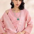 Brocade Horse Pattern Pink Jacket