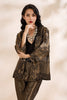 Black Brocade Roman Jacket