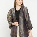 Brocade Navy Blue Roman Jacket