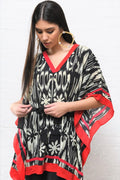 Ikat Printed Short Kaftan Top