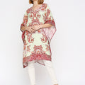 Mint Ethnic Printed Linen Kaftan